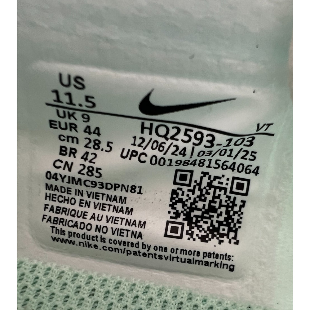 Nike Air Zoom Pegasus Premium White Mint Women’s Size 11.5 HQ2593-103 New - Picture 3 of 16